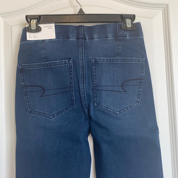 American Eagle Hi-Rise Pull-On Lace Up Jegging / Size 2 Short - Picture 8 of 13